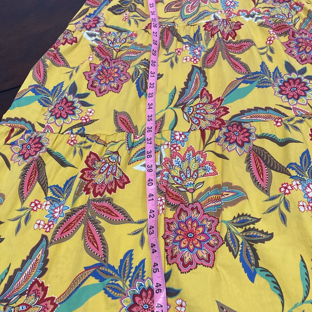 Johnny Was Mladen midi sundress yellow floral - Picture 10 of 12